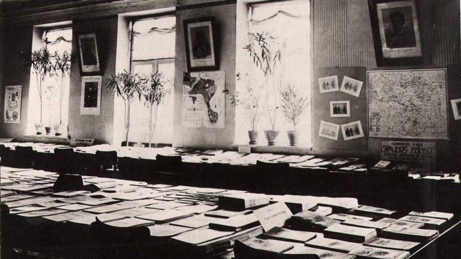 Bibliotekos skaitykla 1925 m. 1925 vidus