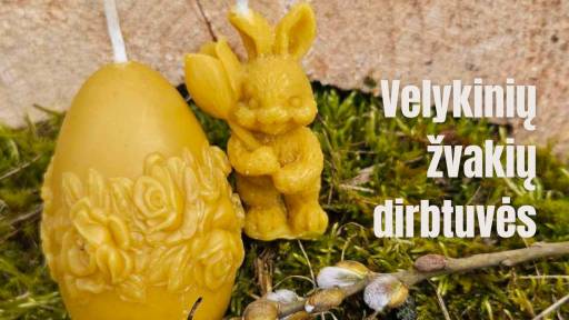 Velykinių žvakučių dirbtuvės web