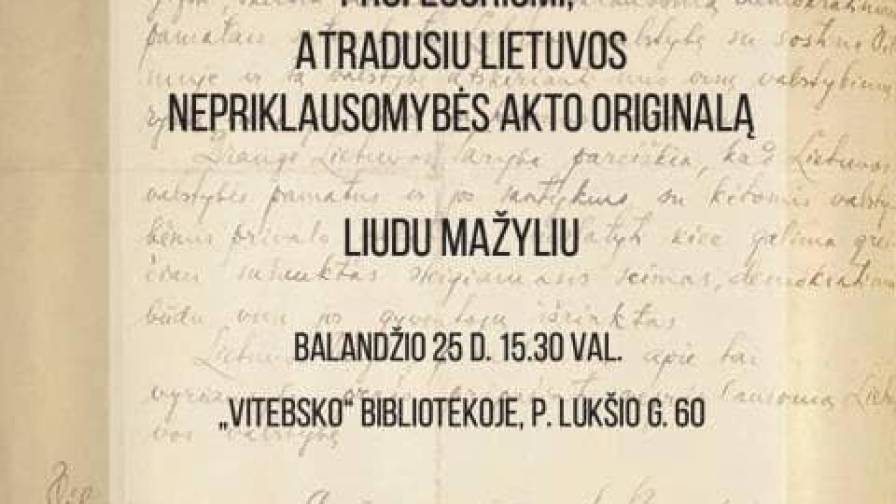 susitikimas su Mažyliu