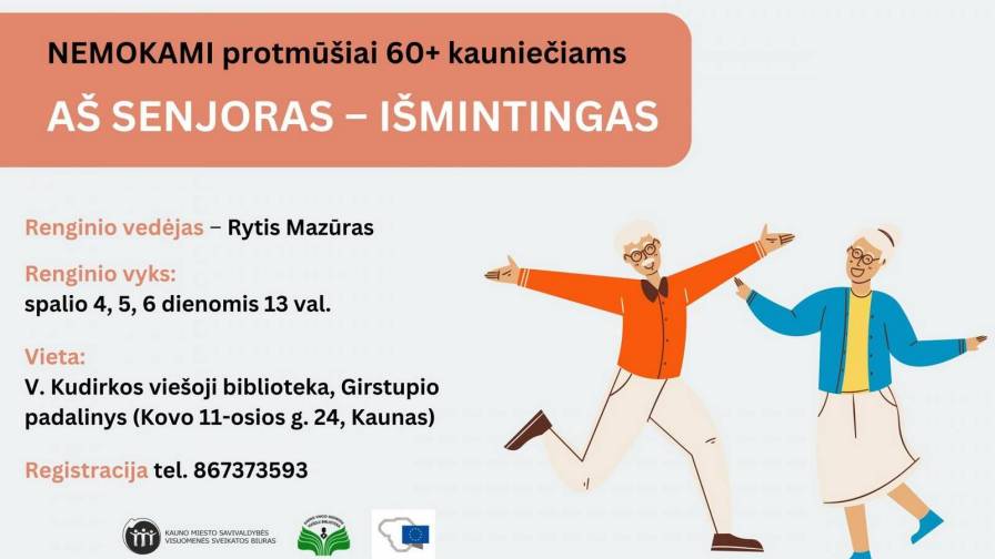 PROTMŪŠIAI SENJORAMS IR KONCERTAS 2022